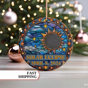 Solar Eclipse 2024 Memorial Ornament