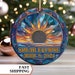 Solar Eclipse 2024 Ornament, Total Eclipse Ornament, Eclipse Keepsake, Eclipse Bauble, Holiday Gift, Celestial, Solar Eclipse Souvenir Gift