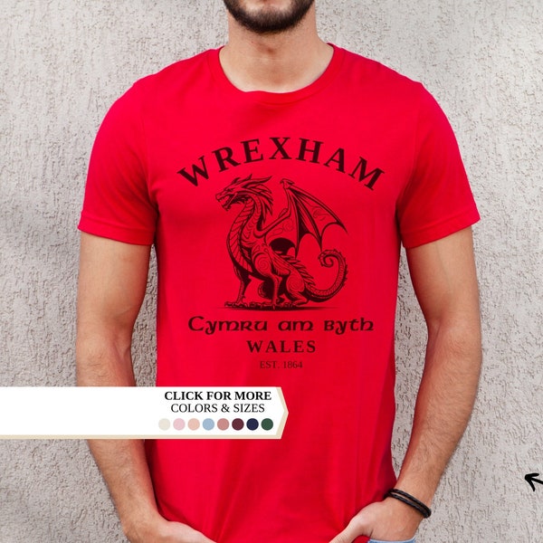 Wrexham Shirt, Welsh Flag, Welsh Dragon, Vintage Shirt, Unisex Pullover, Wales Gifts, Welsh Flag Jumper, Football Shirt, Wrexham, Soccer