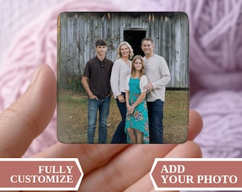 Magnete personalizzato con foto di famiglia, magnete personalizzato, magnete con foto personalizzato, magnete personalizzato per frigorifero con famiglia, foto di famiglia magnetica personalizzata per frigorifero