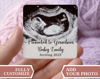 Custom Grandma Photo Magnet, Custom Magnet, Grandma Photo Magnet, Personalized Photo Magnet, Family Magnet, Grandmother Photo Gift