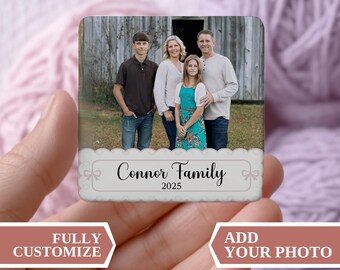 Magnete personalizzato con foto di famiglia, magnete personalizzato, magnete con foto personalizzato, magnete personalizzato per frigorifero con famiglia, foto di famiglia magnetica personalizzata per frigorifero