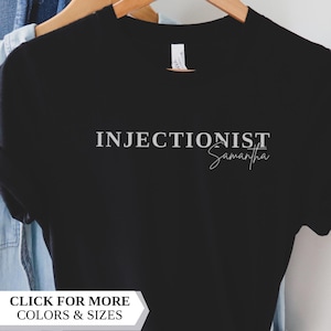 Injectionist Custom Shirt, Nurse Esthetician Shirt, Aesthetic Nurse Injector, Esthetician Gift, Licensed Esthetician, Medspa Apparel, Filler