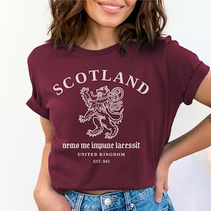 Scotland Shirt, Scottish gifts, Glasgow Shirt, gaelic shirt, Scottish shirt, Scotland Travel, UK Vacation, scotland lion shirt
