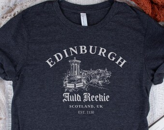 Edinburgh Shirt, Scottish gifts, Scotland Shirt, gaelic shirt, Scottish shirt, Scotland Travel, UK Vacation, Vintage Scotland, vacatio