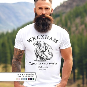 Wrexham Shirt, Welsh Flag, Welsh Dragon, Vintage Shirt, Unisex Pullover, Wales Gifts, Welsh Flag Jumper, Football Shirt, Wrexham, Soccer