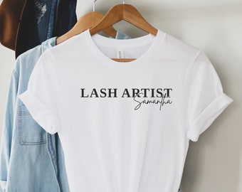 Custom Lash Tech Shirt, Lash Tech, lashes tech gifts, lashes extension supplies, esthetician, lash artist merch, lashes, gift for her, g ift