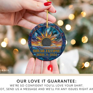 Solar Eclipse 2024 Memorial Ornament