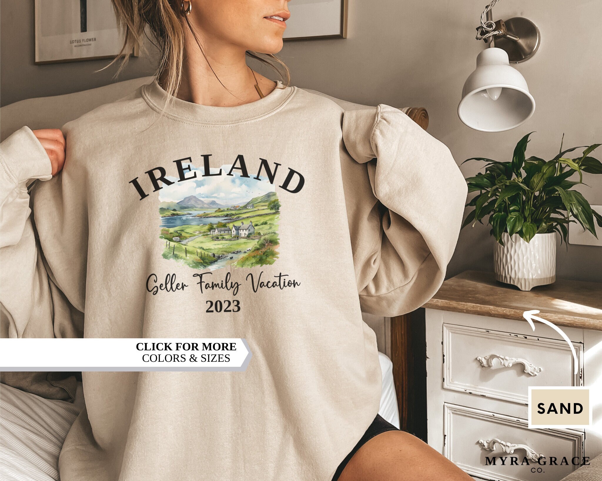 Ireland Vacation Sweatshirt, Custom Vacation Sweater, Family Vacation Shirt, Vacation Shirt, Ireland Vintage, Ireland shirt,Christma,Ireland