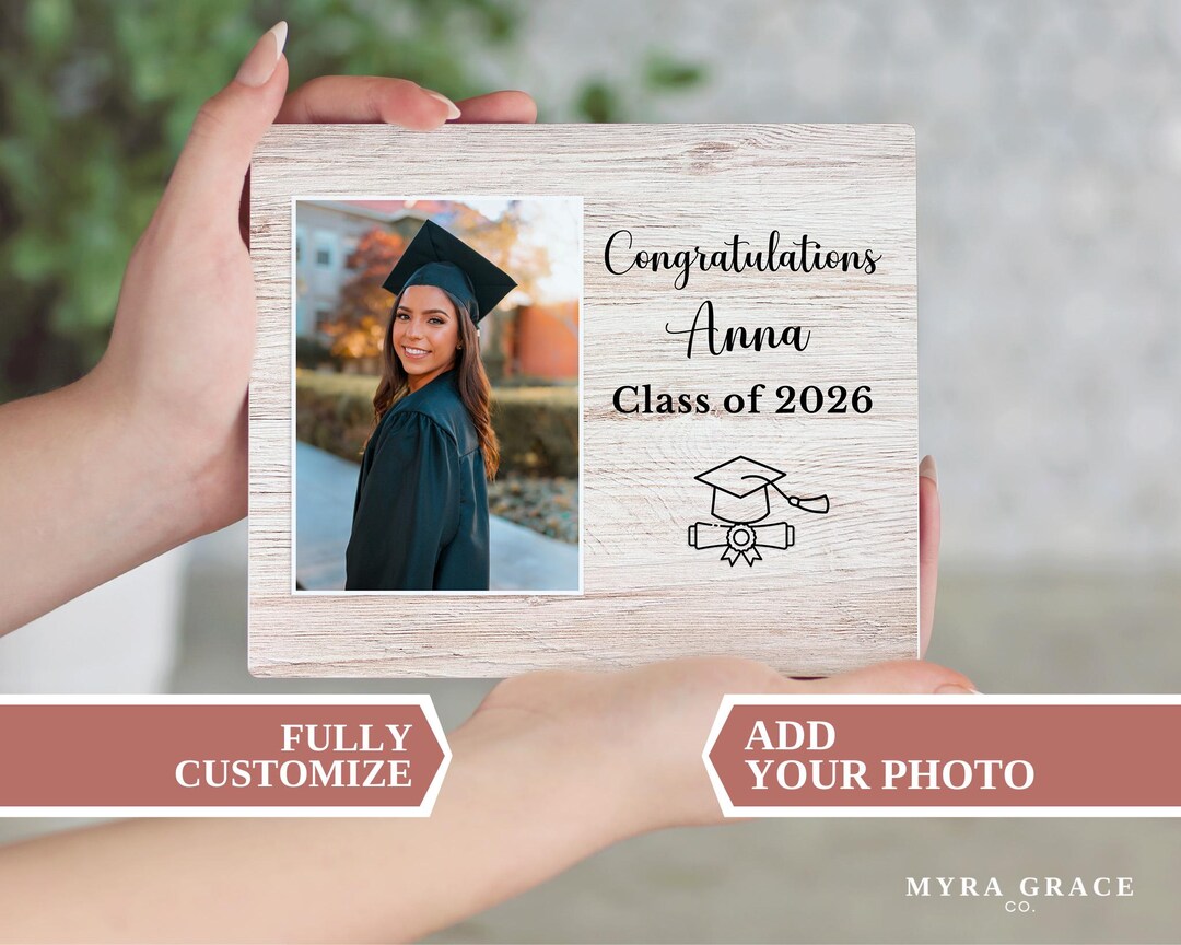 Graduation Photo Board, Personalized Graduated Picture Frame Gift ...