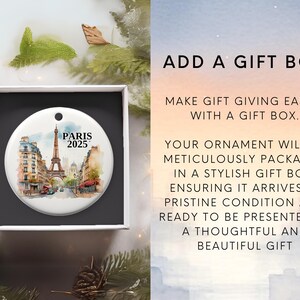 Paris Ornament Custom Gift Souvenir Bauble