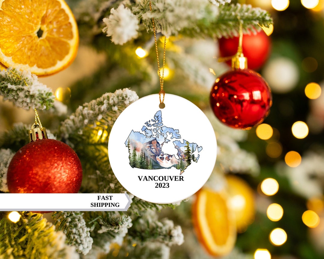 Vancouver Christmas Ornament, Vancouver Ornament, Christmas Ornaments, Vancouver Custom Ornament