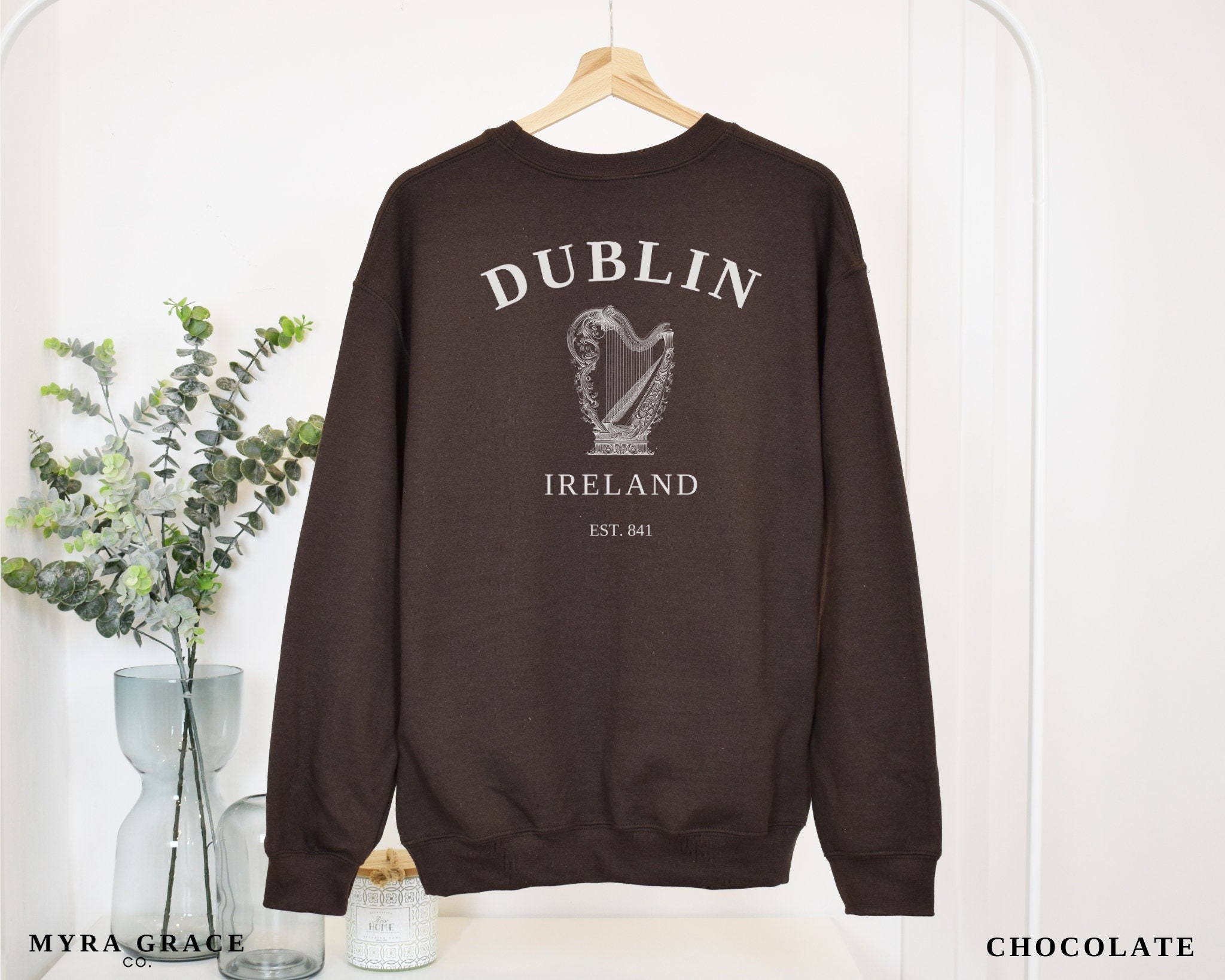 Dublin Ireland Sweatshirt St Patricks Day Shirt Irish Gifts Etsy