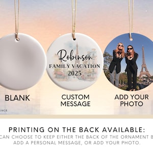 Paris Ornament Custom Gift Souvenir Bauble