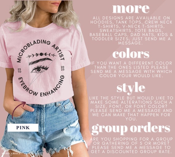 Microblading Tshirt For Brows Artist Gift Microblading Tshirt For Brows Artist Gift