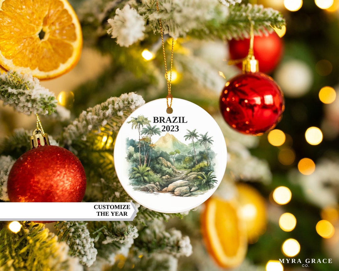 Brazil Christmas Ornament, Brazil Ornament, Christmas Ornaments, Brazil