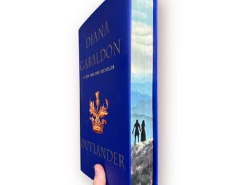 Outlander Diana Gabaldon: Libro con el borde frontal pintado a mano