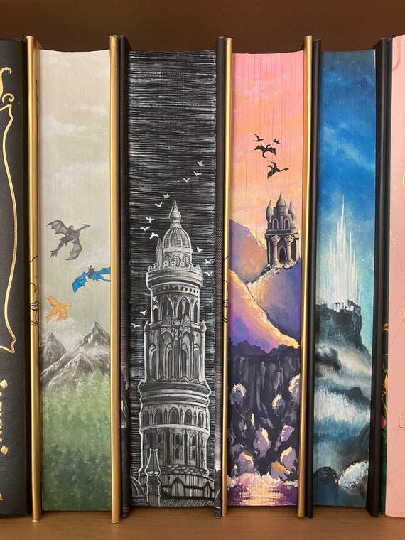 Custom Fore-edge Book Painting I Made to Order I Book-tok I Bookish Gift I  High Detail I Personalised Book Paintings I Handmade Gift I Books 