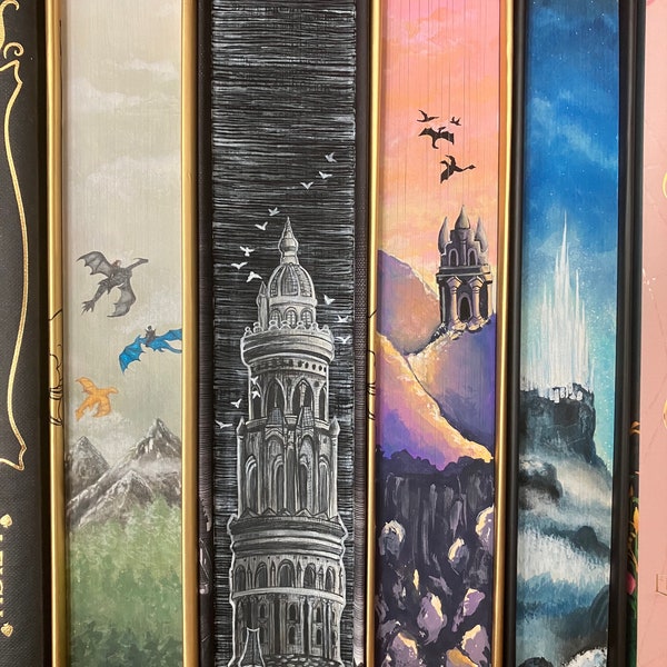 Custom Fore-edge Book Painting I Made to Order I Book-Tok I Bookish Gift I High Detail I Personalised Book Paintings I Handmade Gift I Books