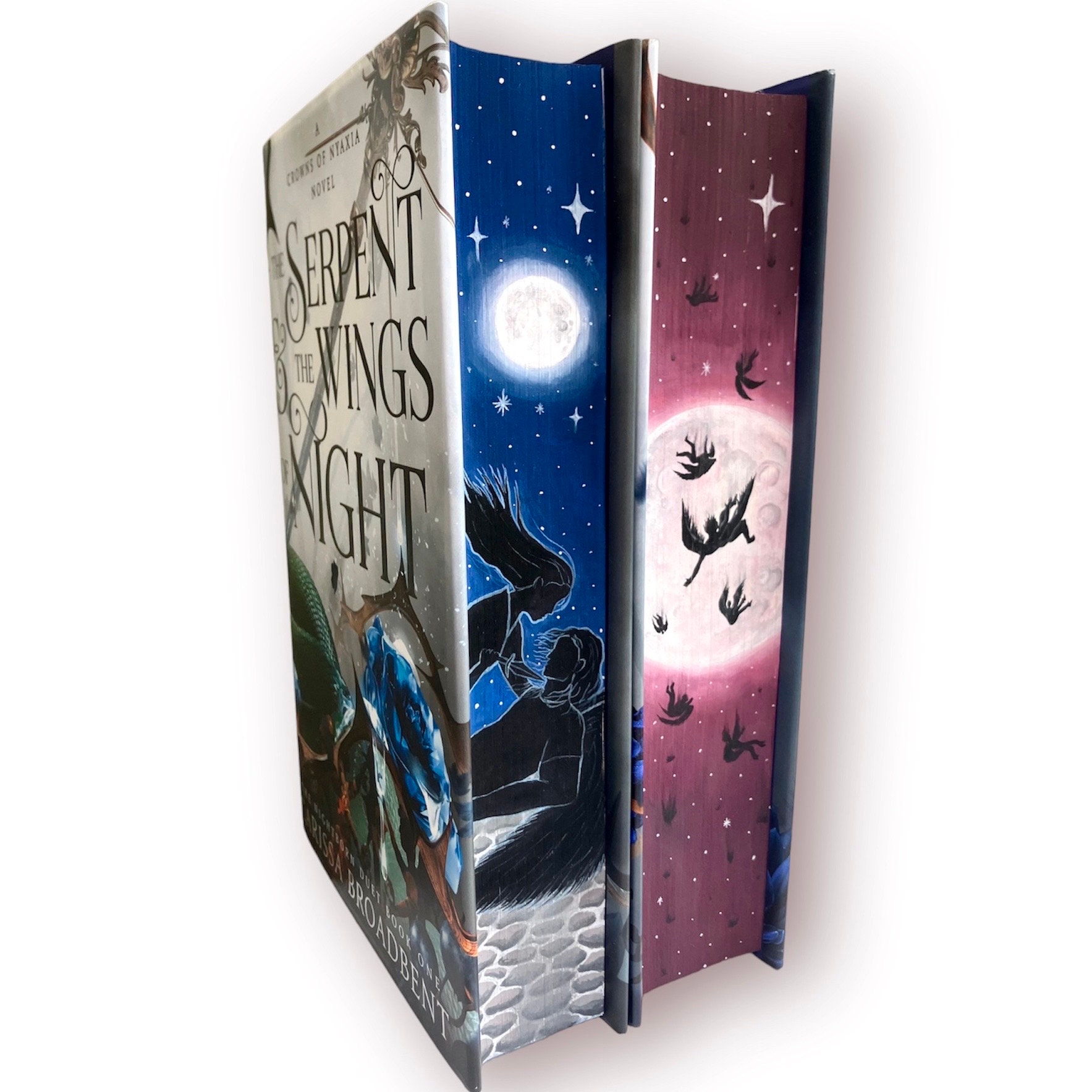 Hand-painted Crowns of Nyaxia Duology: Serpent and the Wings of