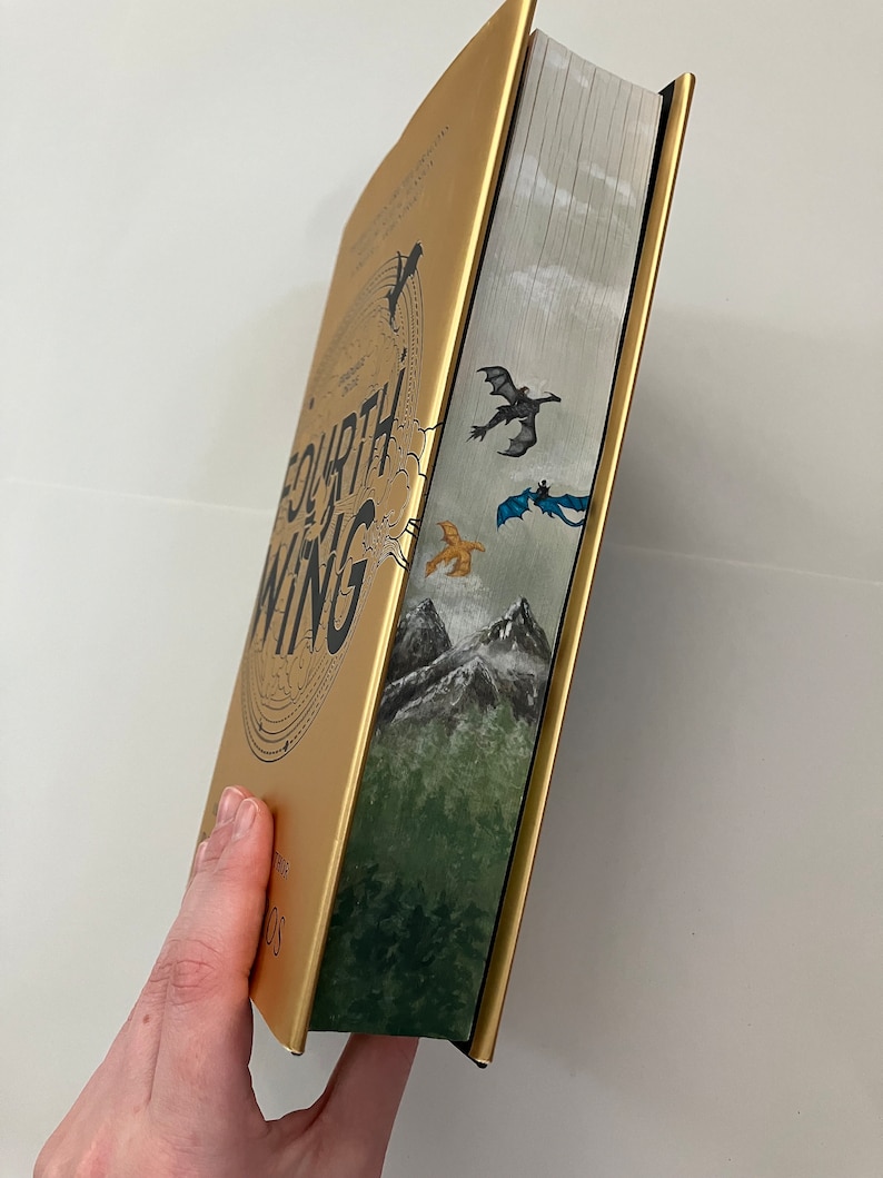 Fourth Wing Painted Edges Foreedge Painting Handpainted Etsy Canada