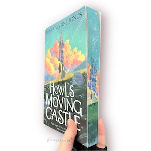 Howl’s Moving Castle Studio Ghibli Fore-edge painting | Hand-painted book | Gift for Book lovers | Painted Book Edges | Faerie Fae Faeries