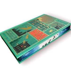 Peter Pan Hand Painted edges | Tinker Bell | Disney | Fore-edge painting | Hand-painted book | Book lover |Booktok | Painted Book Edges
