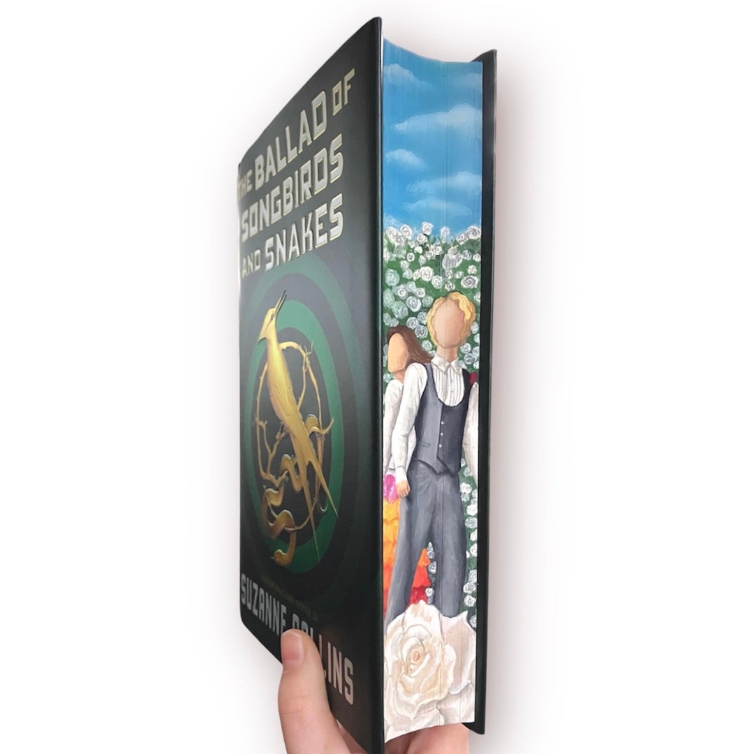 Hand-painted 'ballad of Songbirds and Snakes' Fore-edge Book - Etsy