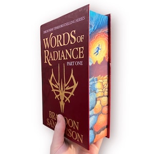 Words of Radiance part 1 Painted edges | Brandon Sanderson Fore-edge painting |Hand-painted book | Book lover |Booktok | Painted Book Edges