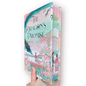 The Dragon’s Promise Elizabeth Lim Painted book edges | Fore-edge painting | Hand-painted book | Book lovers| Booktok | Painted Pages