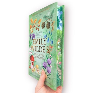 Emily Wildes Karte der Anderslande Stirnbandmalerei | Handgemaltes Buch | Geschenk für Buchliebhaber | Gemalte Buchkanten | Faerie Fae Feen