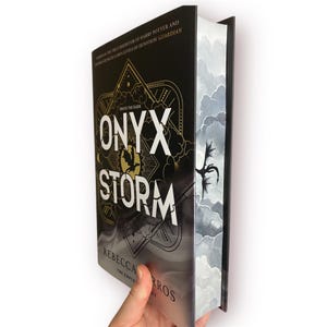 Onyx Storm av Rebecca Yarros Handmålade bokomslag / Booktok / Fjärde vingen / Empyrean-serien