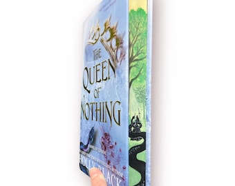 The Queen of Nothing by Holly Black: Hand-Painted Fore-Edges / The Cruel Prince painted book