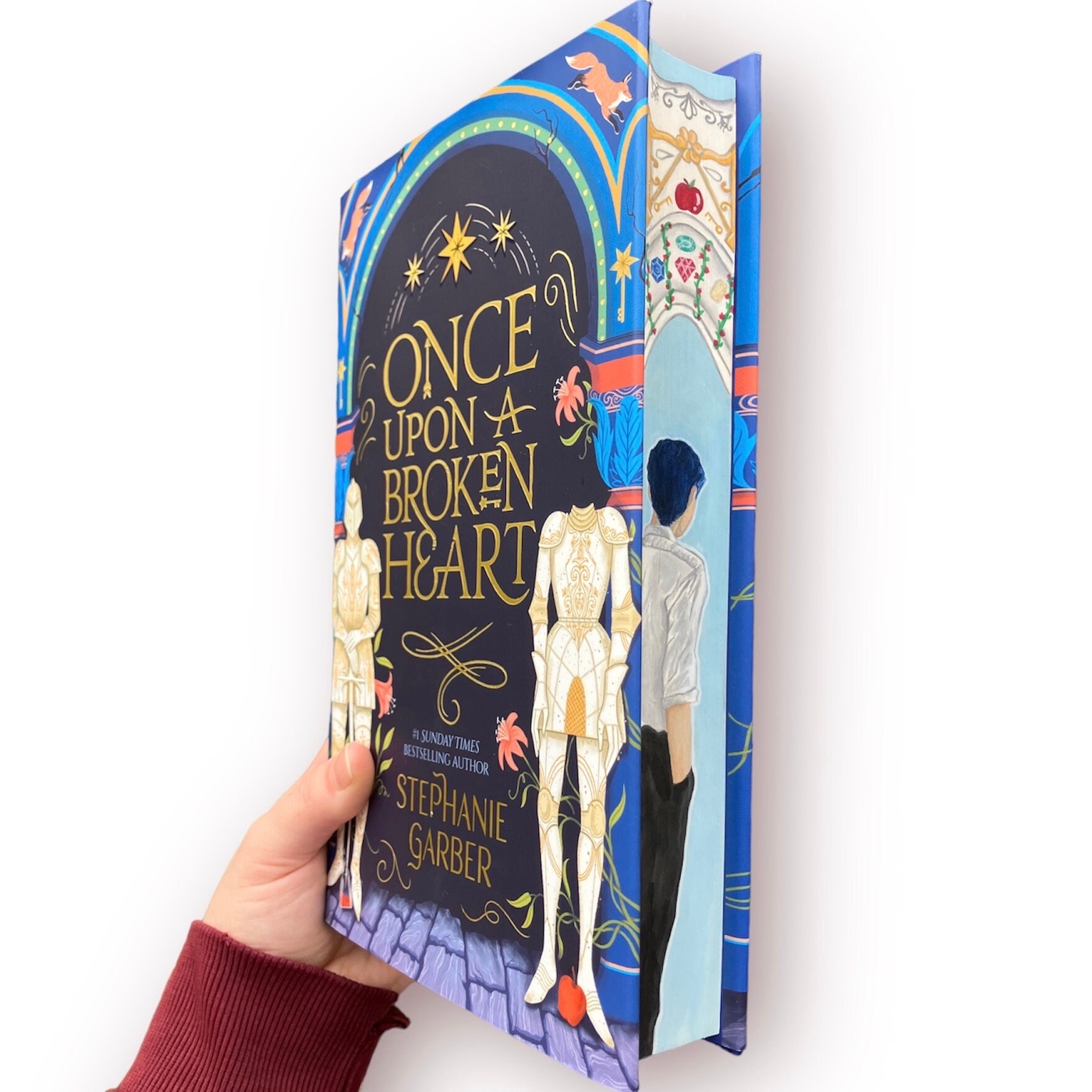 Hand-painted Once Upon a Broken Heart Fore-edge Book: Jacks