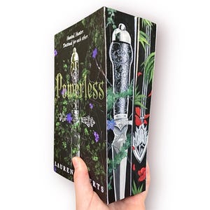 Powerless and Reckless Lauren Roberts Painted edges | Fore-edge painting | Hand-painted book | Book lovers | Fantasy | Painted Book Edges |