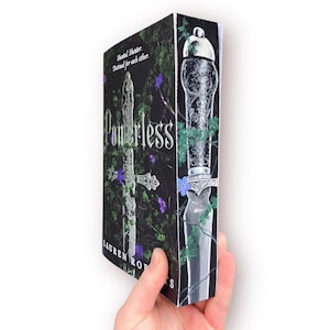 Powerless Lauren Roberts Painted edges | Fore-edge painting | Hand-painted book | Book lovers | Tiktok | Fantasy Book | Painted Book Edges |