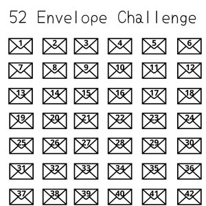 52 Week Envelope Challenge