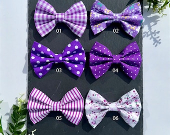 Purple bow ties for dogs