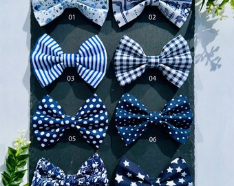 Dark blue bow ties for dogs