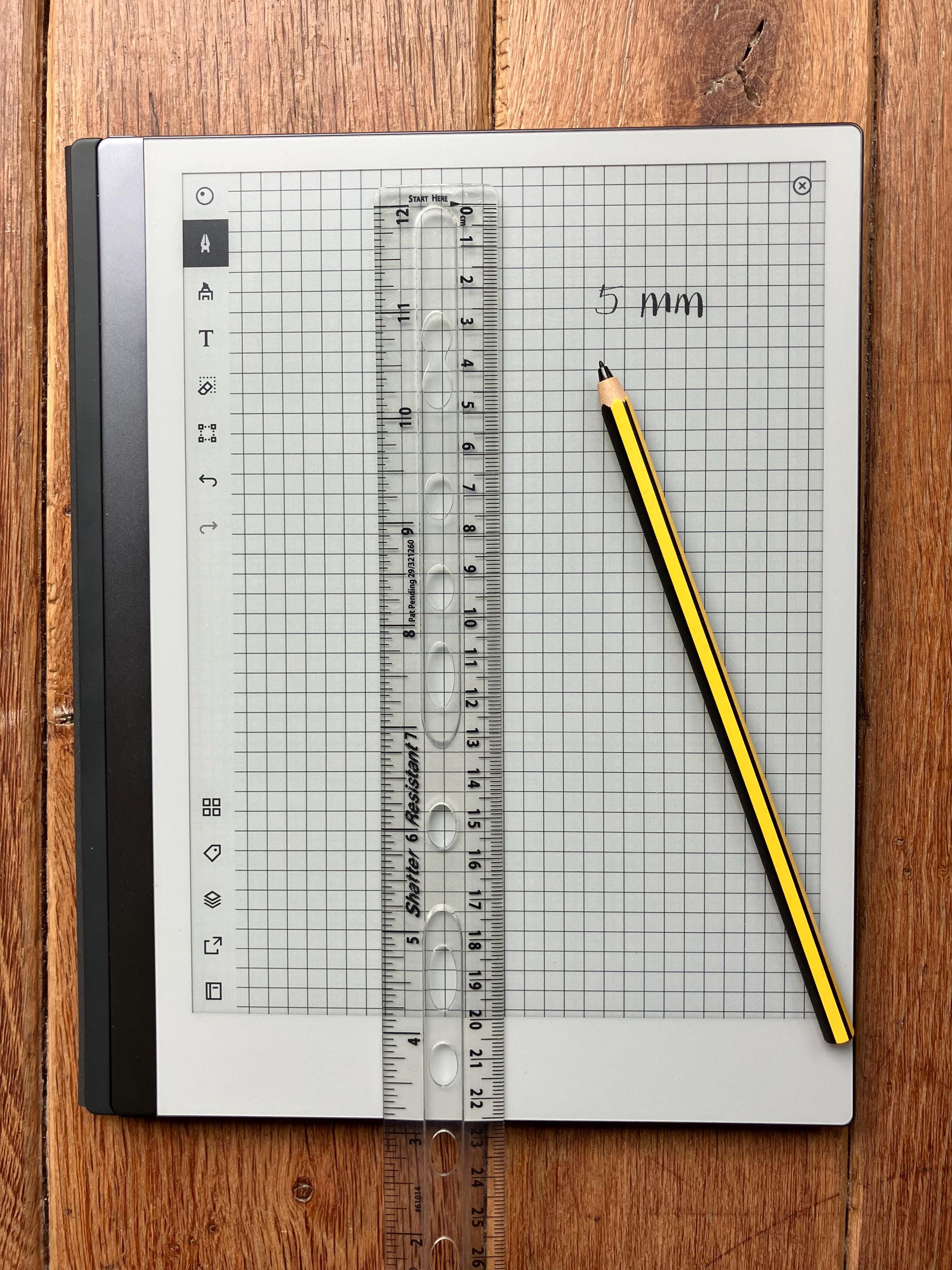 Graph Grid Template Bundle for Remarkable, 7 Sizes Precision