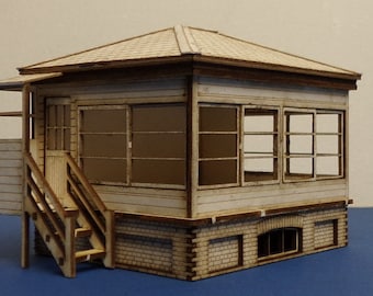 SR 55c LSWR, SR 00-skala plattformsmonterad liten signallåda - (4 mm skala, 1/76)