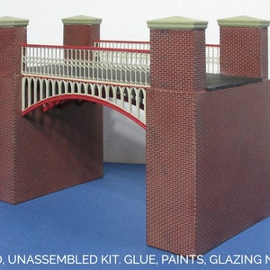 B 00-23 puente de hierro y ladrillo - (escala 4mm, 1/76)