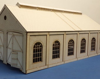 B 70-23 O gauge double road engine shed - (7mm scale, 1/43.5)