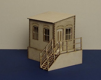 B 70-03R Oficina de almacén calibre O con sótano - versión derecha - (escala 7mm, 1/43.5)