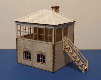 B 70-25R O-spår Liten L&CR, LMS signalställ - höger trappa - (7 mm skala, 1/43,5)
