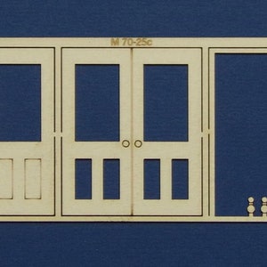シングルドアとダブルドア - (7 mm スケール、1/43.5)
