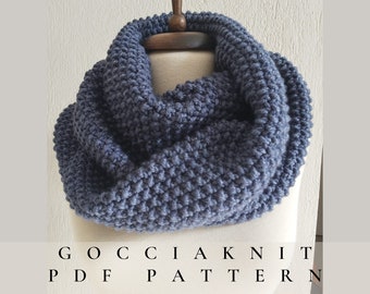 Digital Pattern //  Textured Infinity Scarf Pattern  //  Knitting Pattern // Infinity Scarf Knitting Pattern //  Snood Pattern