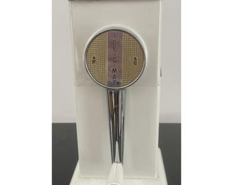 Vintage Retro Handkurbel Ice-O-Mat Mid Century Eis Zerkleinerer Silber Weiß