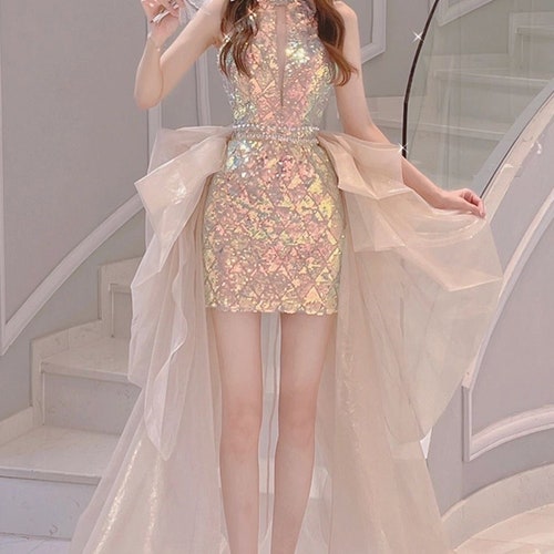 Shiny Sequins Mermaid Kyi Elegant Dress Prom Dress Fairy - Etsy