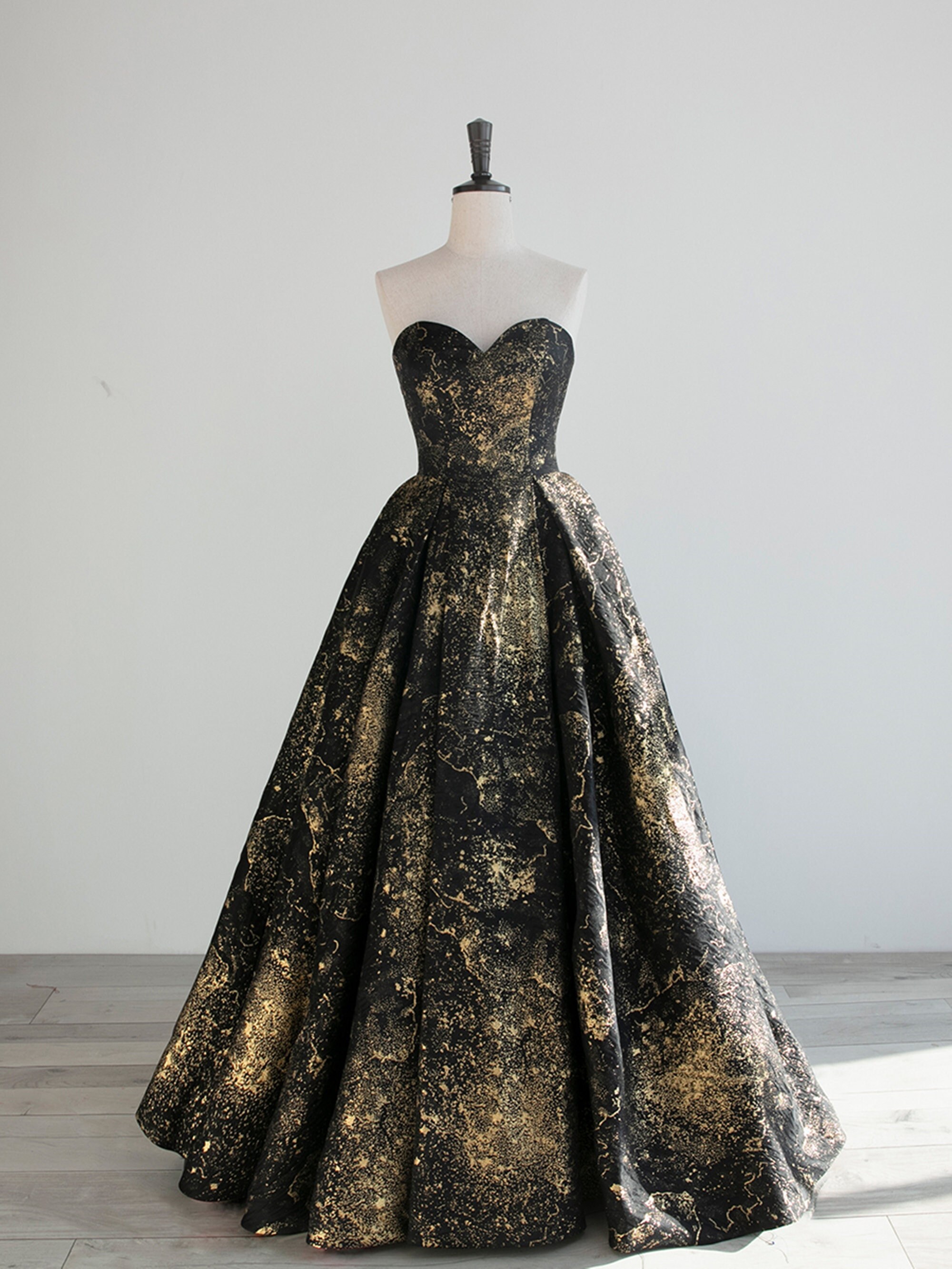 formal black and gold outfits